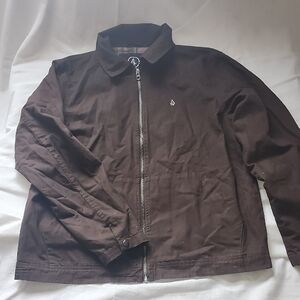 Volcom Dark Brown Lightweight Oak Drive Jacket
